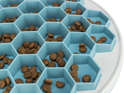 Trixie Slowfeeding Platehive Kunststoff / Tpr / Tpe Grau / Blau 30X30 CM